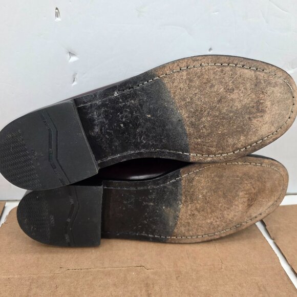 Cole Haan Men's Burgundy Leather Pinch Tassel Loafer Slip-On Shoe Size 12D 03507 - Picture 7 of 9